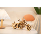 ROKR Cruiser Motorcycle LK504 Seitenansicht des Holzmodells