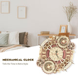 ROKR Sternzeichen-Wanduhr LC601 an der Wand als Dekoration im Steampunk-Stil