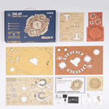 ROKR Holzpuzzle Uhr Nahaufnahme der Tierkreiszeichen und feinen Details