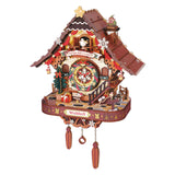 ROKR 3D Holzpuzzle Uhr Christmas Cuckoo Clock LCB01 als fertige Weihnachts-Kuckucksuhr