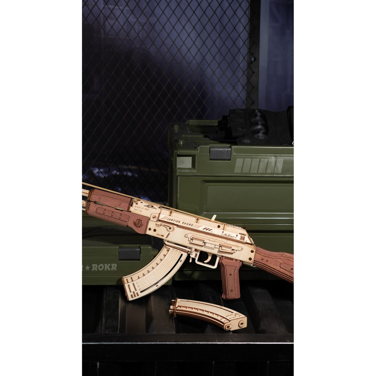 ROKR AK-47 Modell mit Gummibändern zum Schießen