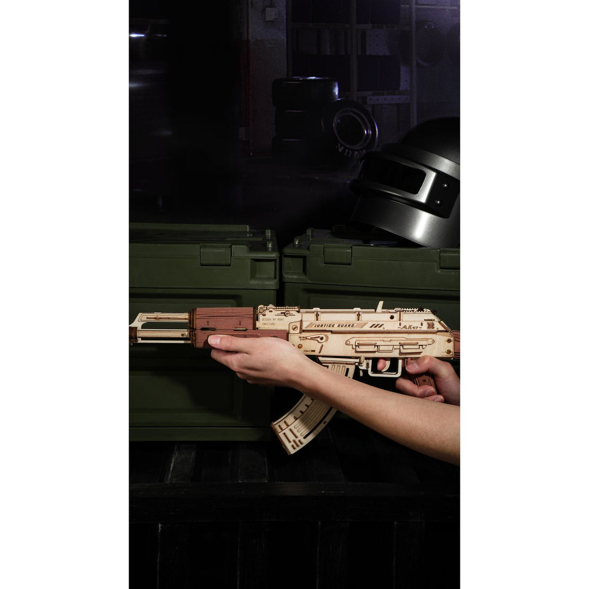 ROKR AK-47 Sturmgewehr Holzmodell in verschiedenen Holzfarben