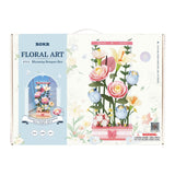 3D Puzzle Blumen für Erwachsene: ROKR Blooming Bouquet Box mit 263 Teilen