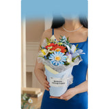 Blumenstrauß Bausatz mit 269 Teilen aus Kunststoff – ROKR Floral Art Twilight Sky Bouquet