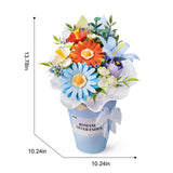 Spitzen-Schleife und Spitzendeckchen am ROKR Blumenstrauß zum Selberbauen