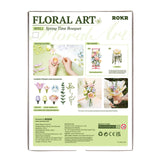 ROKR Floral Art Spring Time Bouquet: fertig gebauter Strauß mit drei Pastellrosen