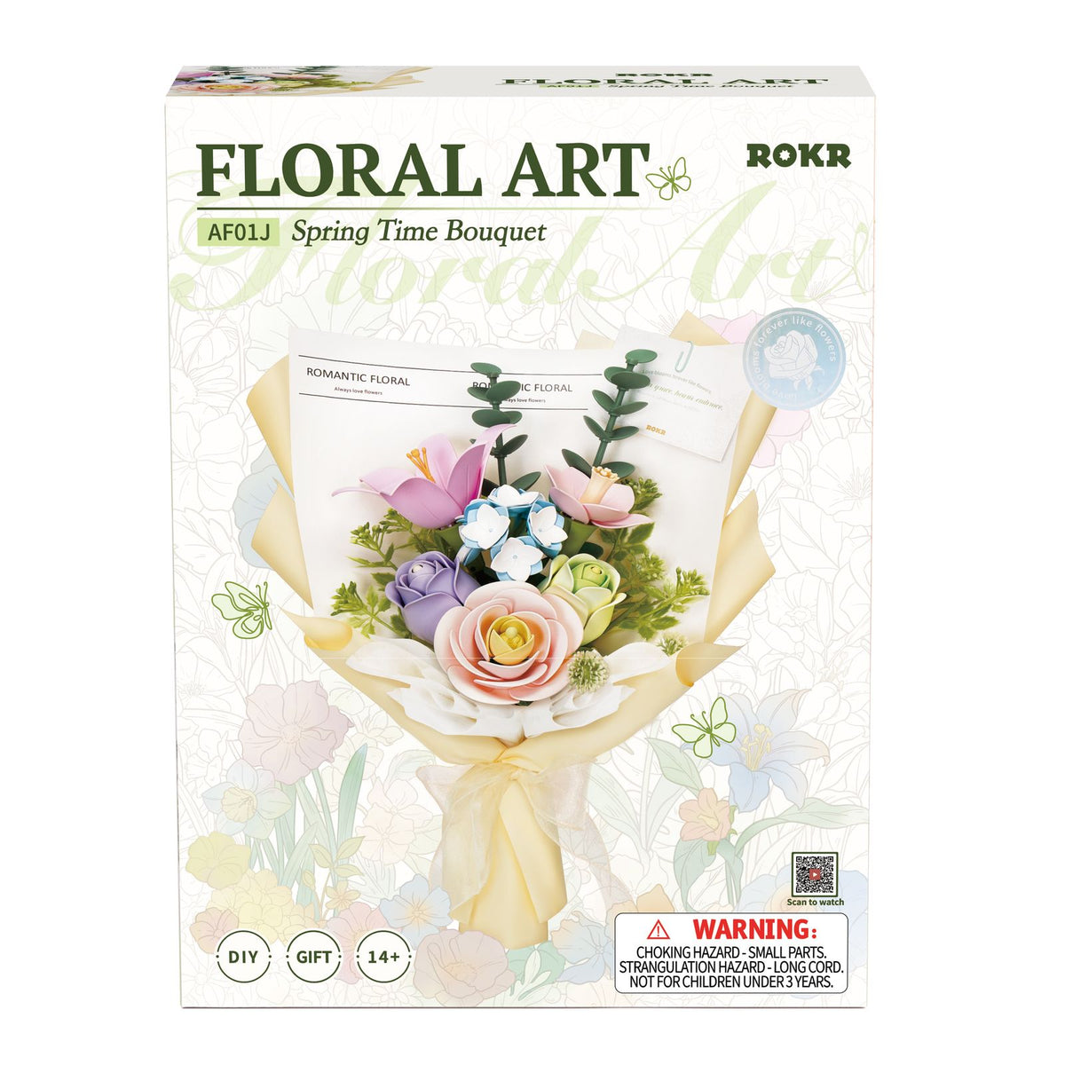 3D Puzzle Blumenstrauß ROKR AF01J als Deko und Geschenk für Erwachsene