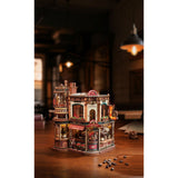 Verpackung des ROKR Dream Coffee Factory 3D Holzpuzzles EAB02