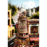 3D Holzpuzzle mechanisch: Dream Coffee Factory in Bewegung