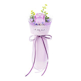 ROKR Holzblumen Bausatz Lila Rose Purple Rose AF021 fertig aufgebaut