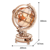 ROKR Holzpuzzle Globus Luminous Globe als Geschenk für Erwachsene