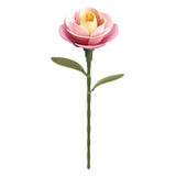 Rosa – ROKR Kamelie Bausatz AD011 – fertig gebaute Blume aus der Floral Art Serie