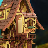 ROKR 3D Puzzle Uhr Kuckucksuhr mit Inschrift Fell down the rabbit hole
