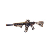 ROKR M416 Carbine 3D Holzpuzzle LQB02 fertig aufgebaut im Überblick