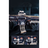 Zweifarbiges Holz der ROKR M416 Carbine in Schwarz und Goldbeige