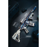 ROKR M416 Carbine Gummiband-Mechanismus am fertigen Holzmodell
