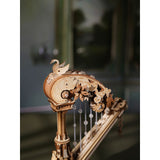 ROKR Magic Harp Detailaufnahme der lasergeschnittenen Sperrholzteile