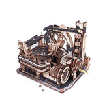 ROKR Marble Spaceport Murmelbahn LGC01 – 3D Holzpuzzle fertig aufgebaut