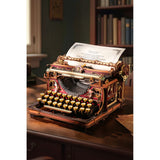 Magic – ROKR 3D Holzpuzzle Schreibmaschine – Mechanical Typewriter LK703B – Ansicht 4