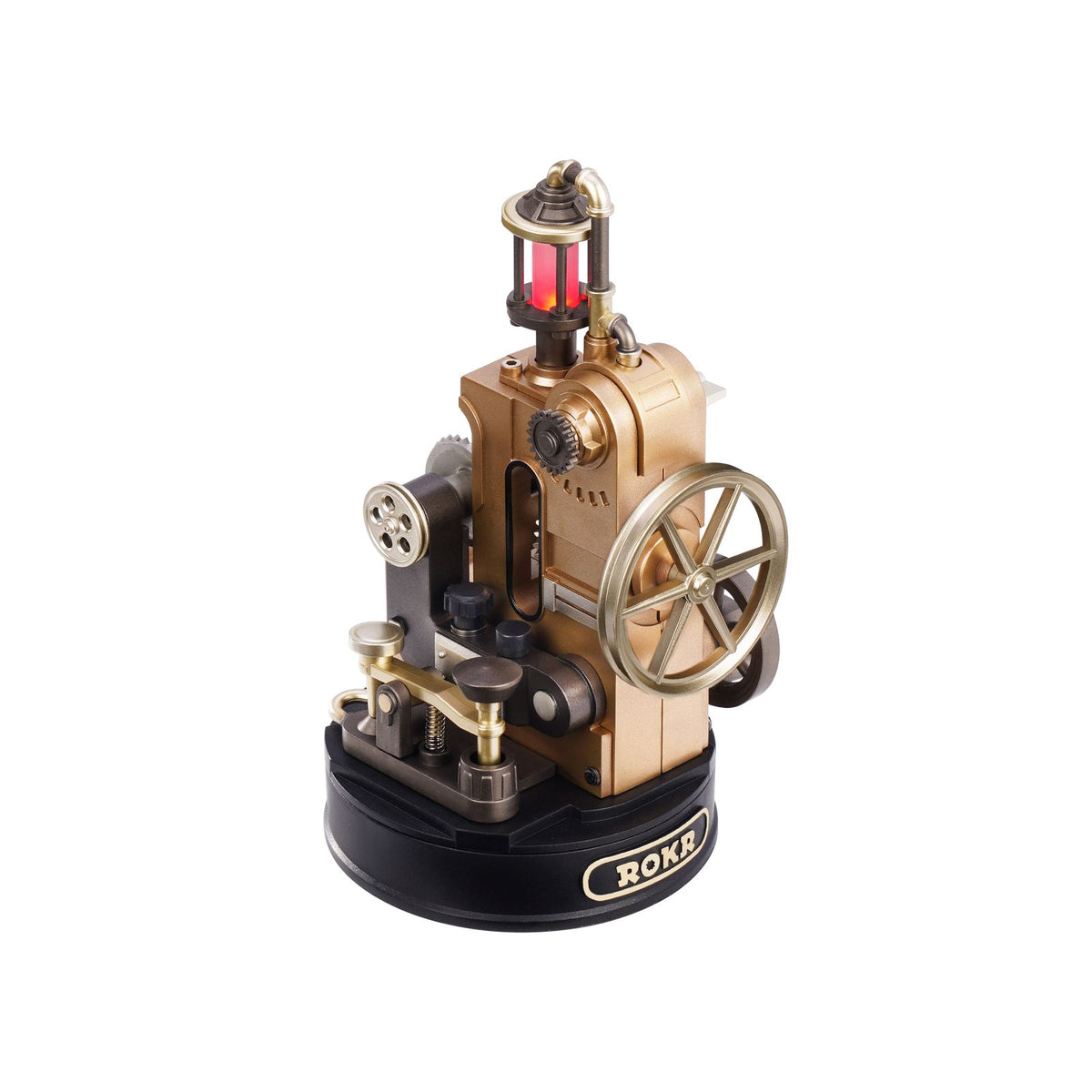 ROKR Morse Telegraph Bausatz mit Telegrafentaste und roter Kontrolllampe
