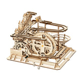 ROKR Murmelbahn Marble Parkour LG501 – fertig aufgebautes 3D Holzpuzzle von vorn