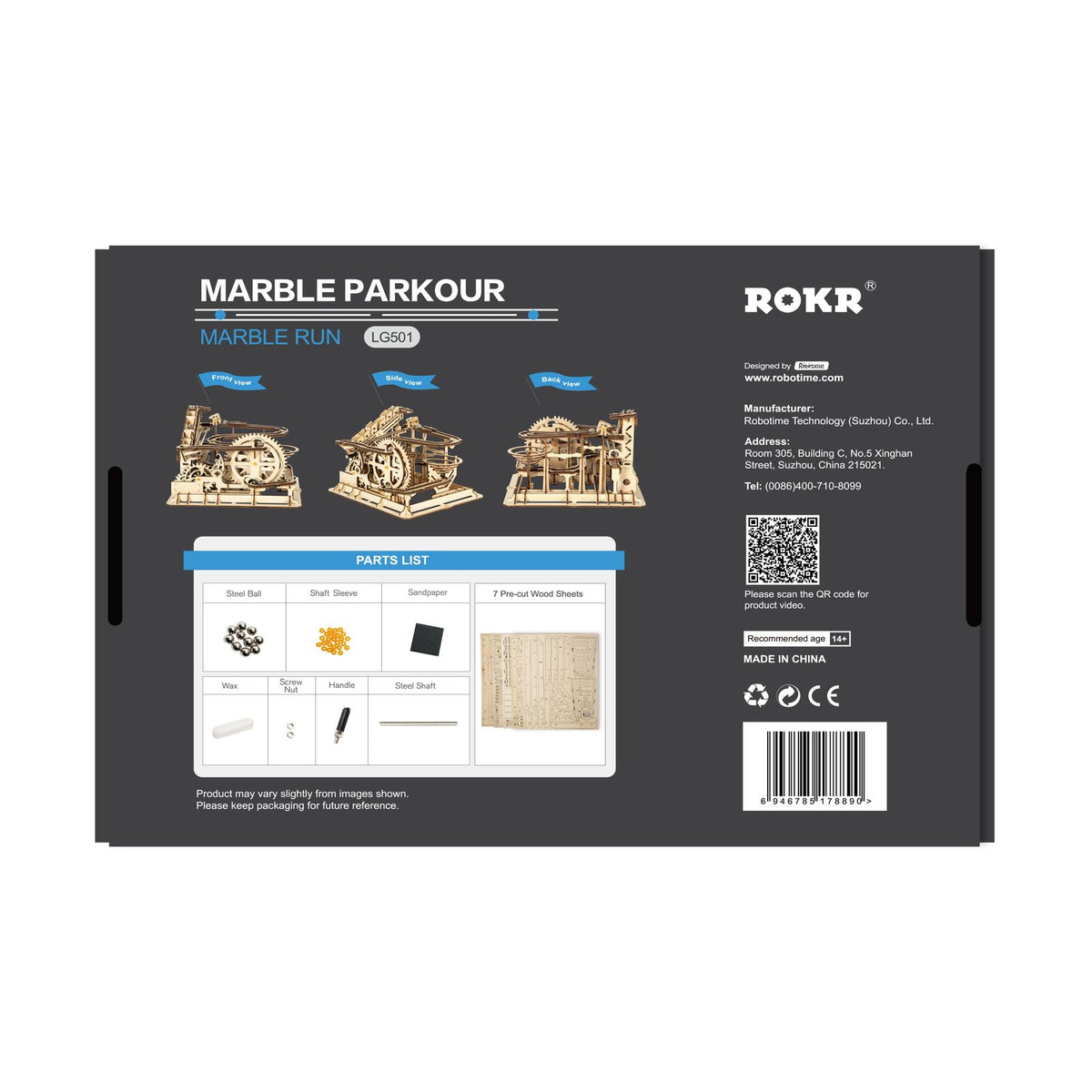 Marble Parkour LG501 als Deko auf dem Regal – Murmelbahn Geschenk