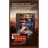 Futuristische Gebäude der Mars Outpost Murmelbahn von ROKR im Detail