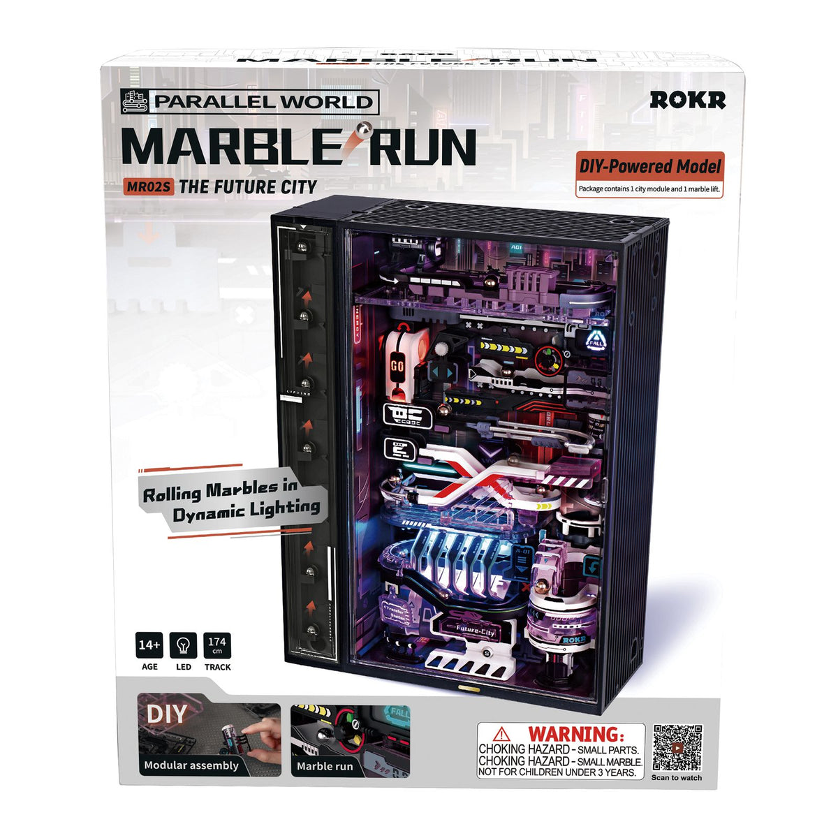 Geschenkidee für Puzzle-Fans: ROKR Murmelbahn The Future City