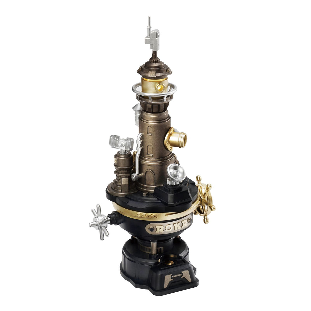 ROKR Navi Lighthouse Leuchtturm Bausatz CGM01 mit LED-Licht und drehendem Radar