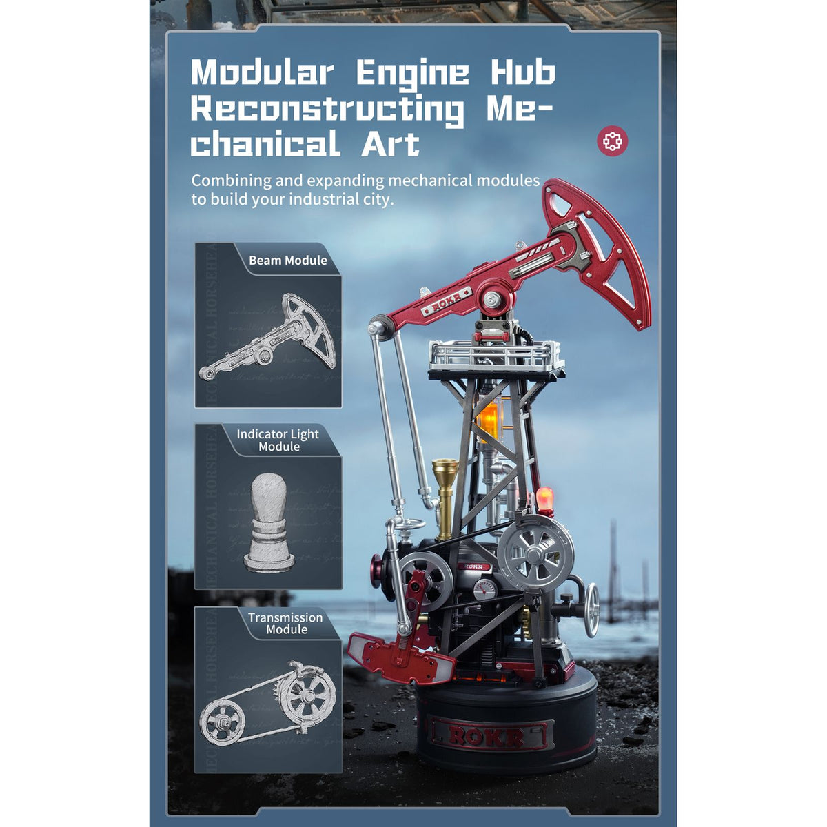 Mechanik des ROKR Oil Extractor: Riemenantrieb, Schneckengetriebe und Kurbelwelle im Detail