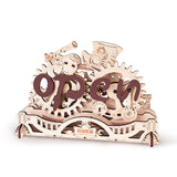 ROKR Open Closed Sign LK506 – 3D Holzpuzzle Schild aus Holz, fertig aufgebaut