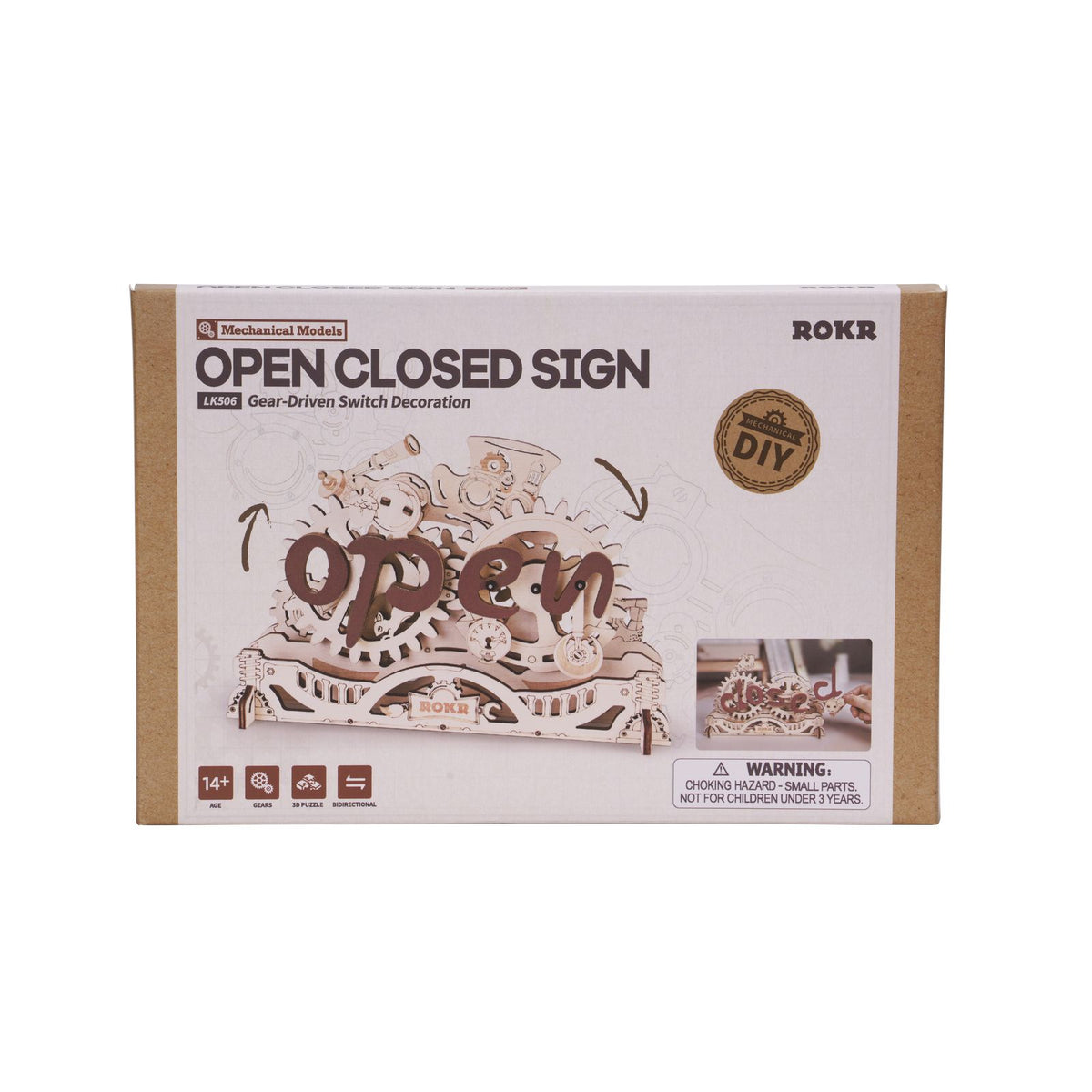 ROKR Open Closed Sign als Türschild für Homeoffice, Atelier oder Ladentür