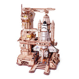 ROKR Space Shuttle 3D Holzpuzzle LKA02 in Startposition auf der Startbasis