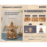ROKR Spieluhr Karussell Romantic Carousel AMK62 3D Holzpuzzle fertig aufgebaut