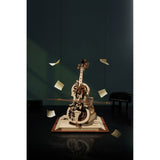 Cello Spieluhr Bausatz aus Holz mit Vintage-Dekoration