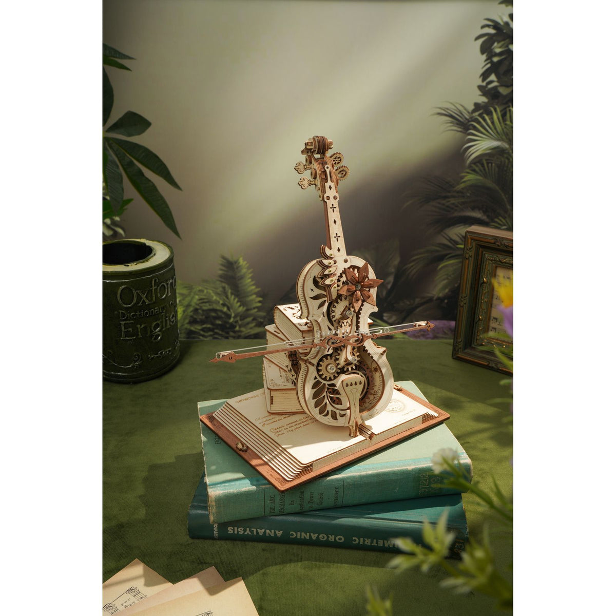 Mechanische Spieluhr Magic Cello als Deko für Regal und Schreibtisch