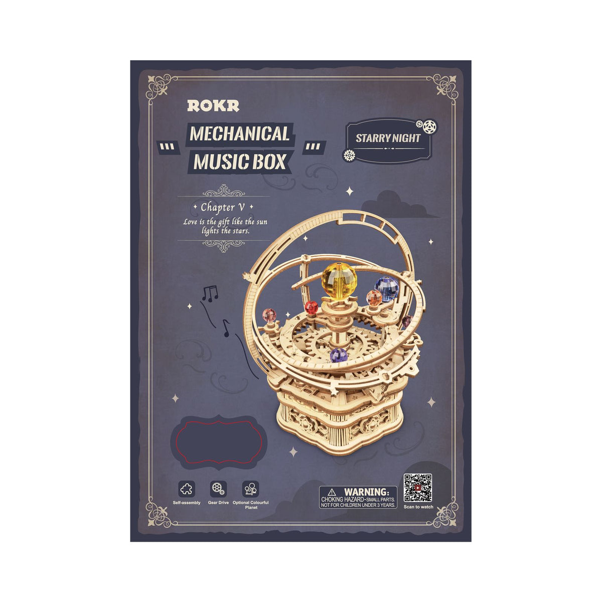 Starry Night Planetarium Spieluhr als Geschenk für Bastelfreunde