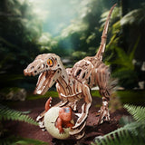 Gummischicht an den Hinterpfoten des ROKR Velociraptor 3D Holzpuzzles
