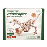Velociraptor Bausatz LD01 aus Holz als Geschenk und Deko für Dino-Fans