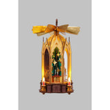 ROKR Blessed Christmas Pyramid 3D Holzpuzzle mit drehendem Rotor und acht Flügeln