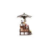 Rolife Blossom Cart TGS03 grünes Lastenfahrrad mit Blumen aus Holz