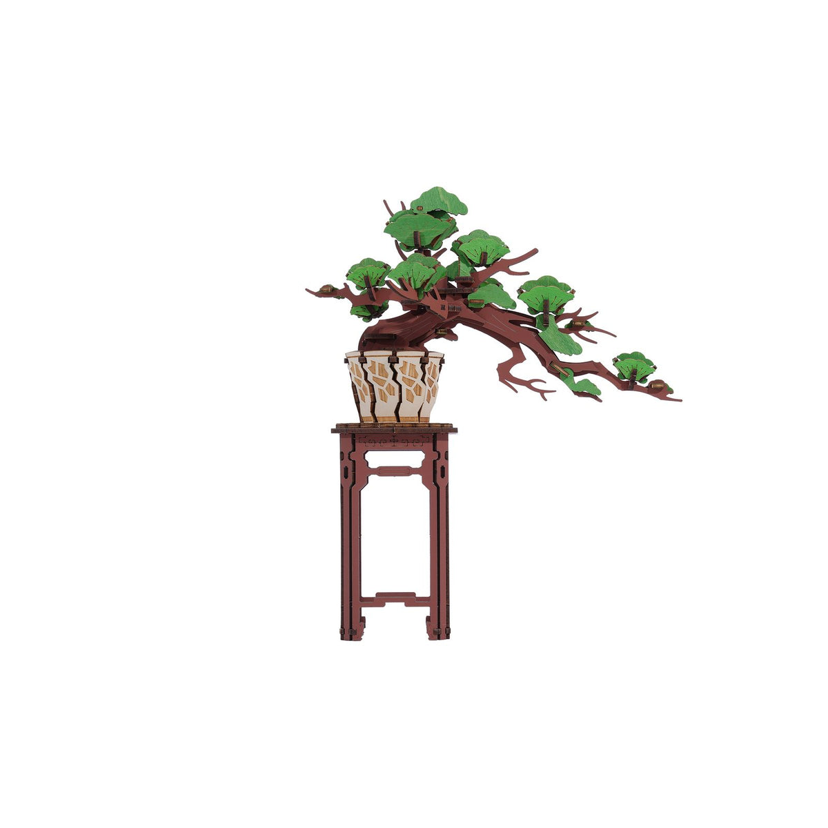 Rolife 3D Holzpuzzle Bonsai Kiefer Evergreen Pine TG510-A fertig aufgebaut