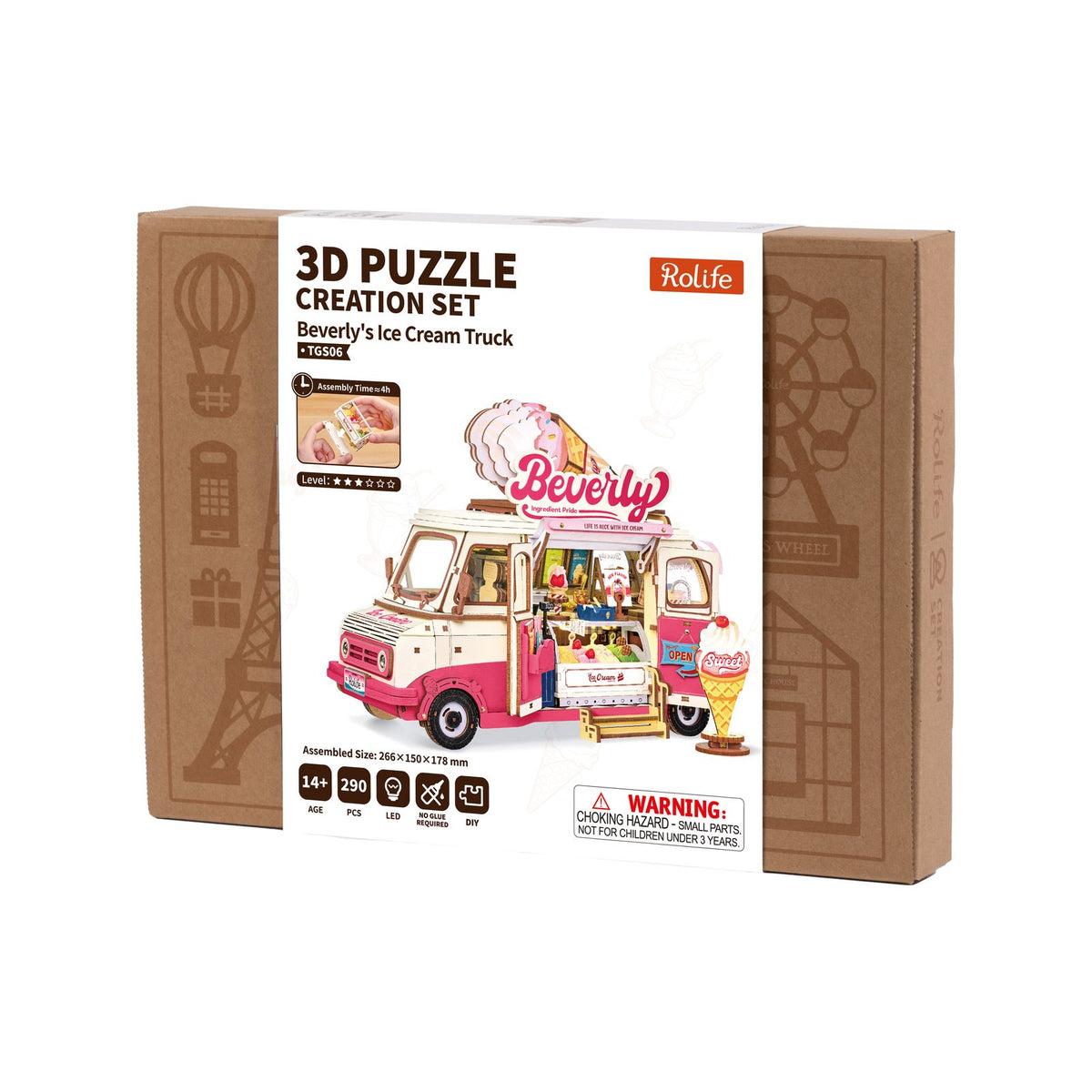 Geschenkidee für Bastler: Rolife Beverly’s Ice Cream Truck zu Geburtstag oder Weihnachten