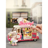 Beverly’s Ice Cream Truck Eiswagen Bausatz von Rolife mit riesiger Eiswaffel auf dem Dach