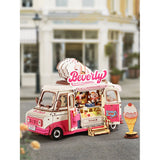 3D Holzpuzzle für Erwachsene: Beverly’s Ice Cream Truck mit LED-Beleuchtung