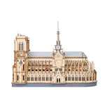 3D Holzpuzzle Erwachsene Notre Dame Paris von Rolife, fertig aufgebautes Modell