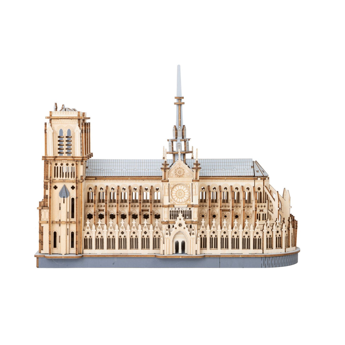 3D Holzpuzzle Erwachsene Notre Dame Paris von Rolife, fertig aufgebautes Modell