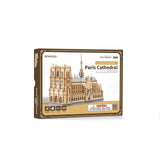 Rolife TG511 Notre Dame, Zwei-Farben-Holzmodell Nahaufnahme der Türme