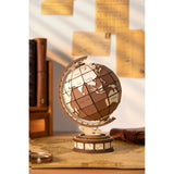 3D Holzpuzzle für Erwachsene: Globus Global Wonders mit 277 Teilen