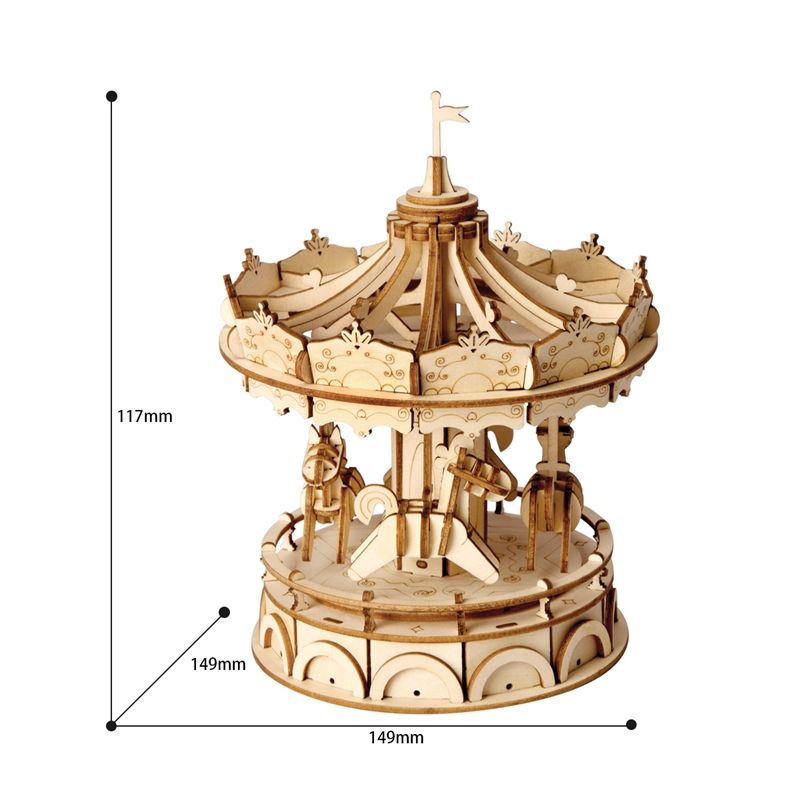 Ovaler Spiegel in der Mitte des Rolife Merry Go Round
